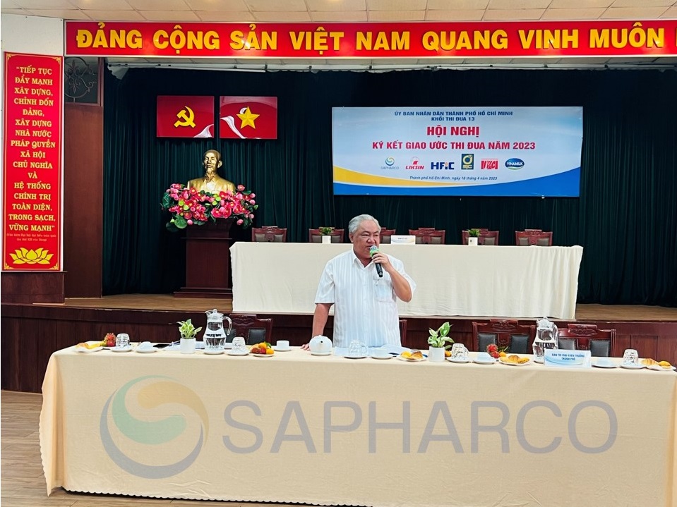 Sapharco ký kết Giao ước thi đua khối năm 2023