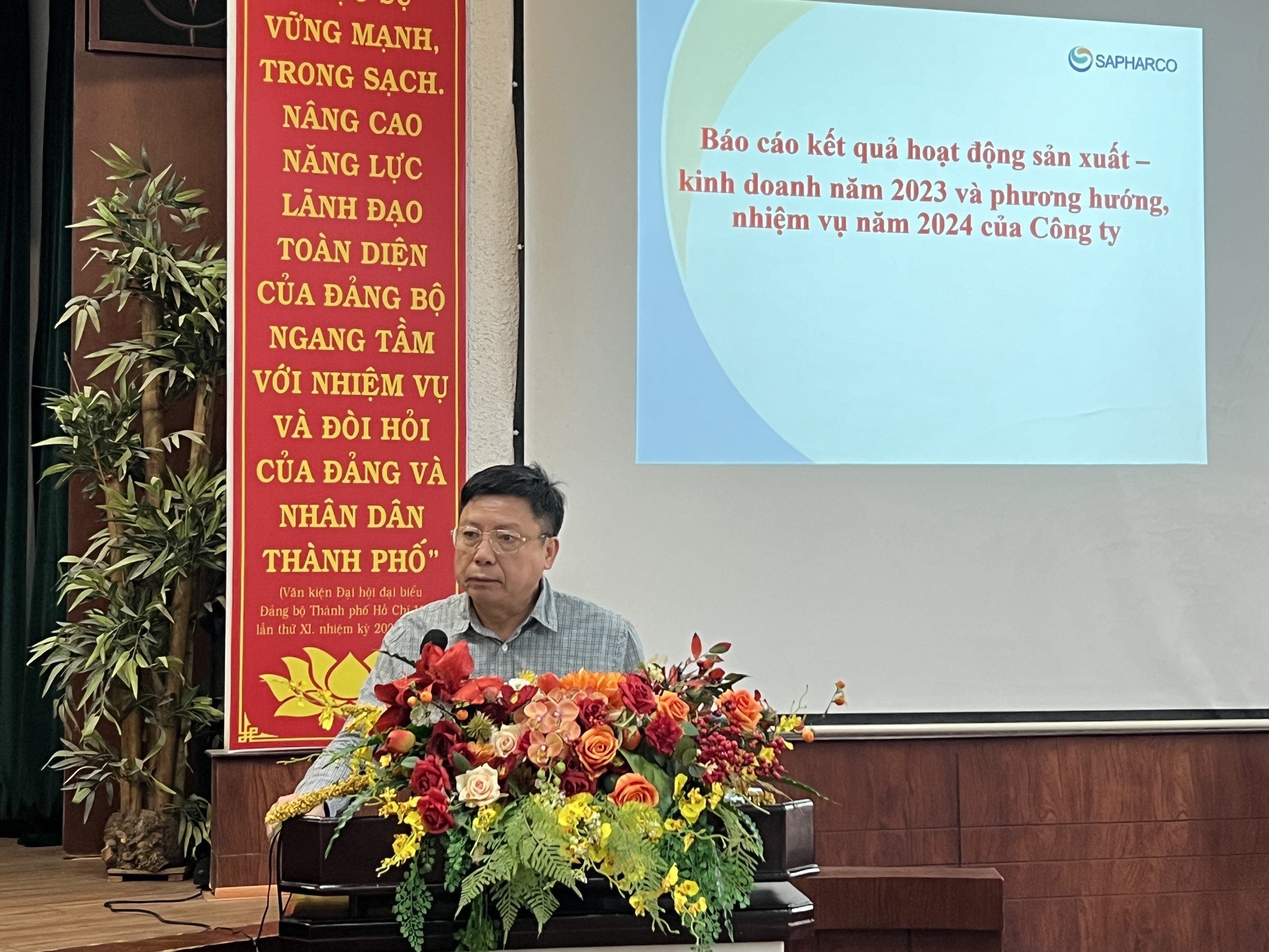 Sapharco tổ chức Hội nghị lần thứ 11 Ban Chấp hành Đảng bộ Công ty TNHH MTV Dược Sài Gòn khóa III nhiệm kỳ 2020 - 2025.