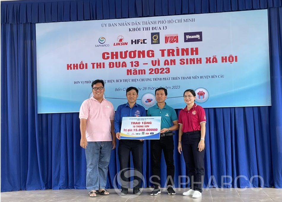 Sapharco -  Chương trình “Khối thi đua 13 - Vì an sinh xã hội” năm 2023