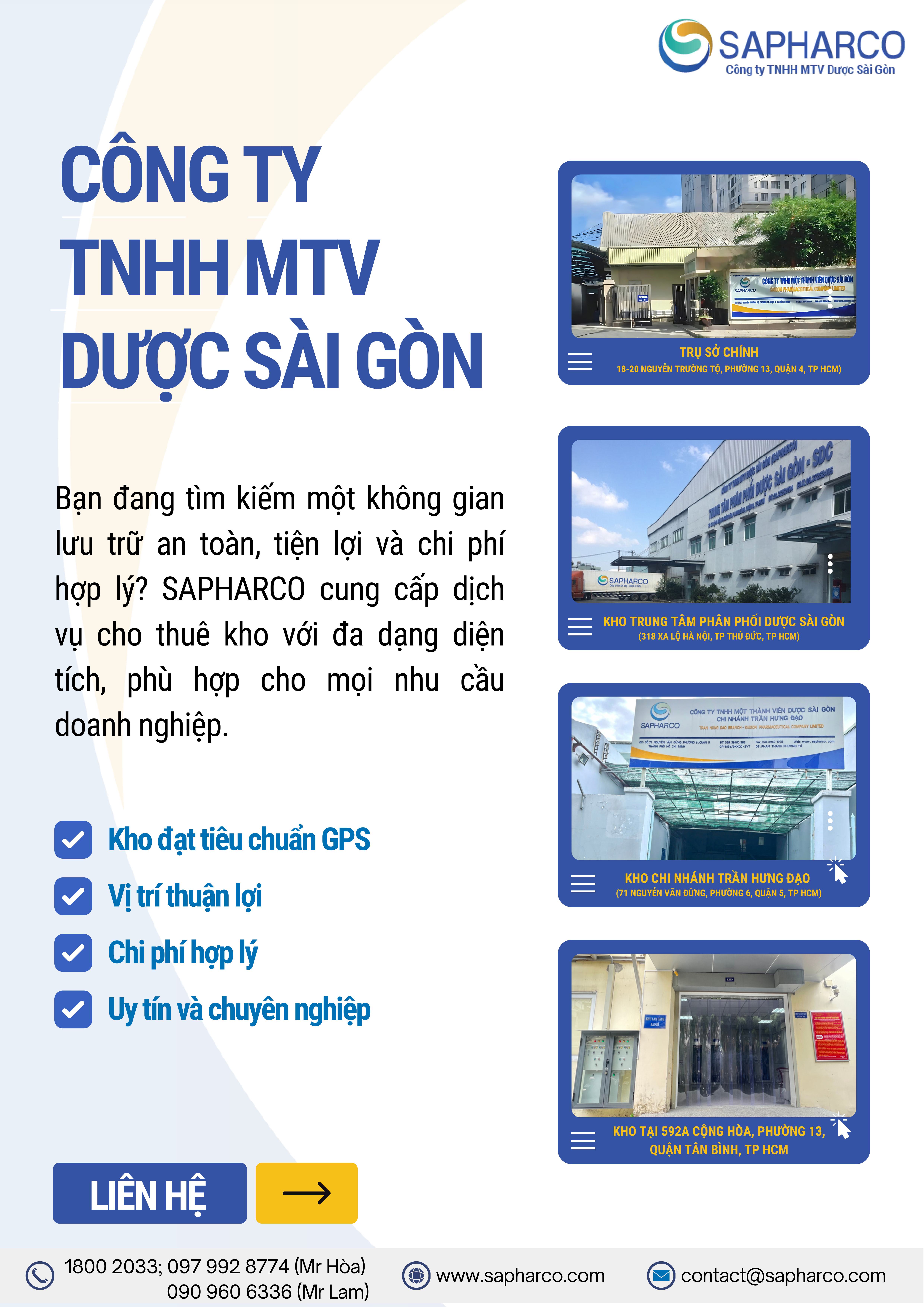 Sapharco cung cấp các giải pháp tối ưu cho ngành Dược