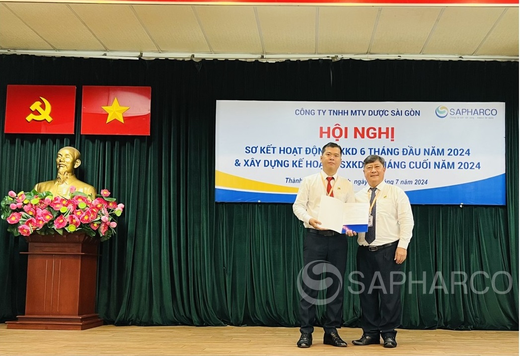 Sapharco công bố quyết định về công tác cán bộ