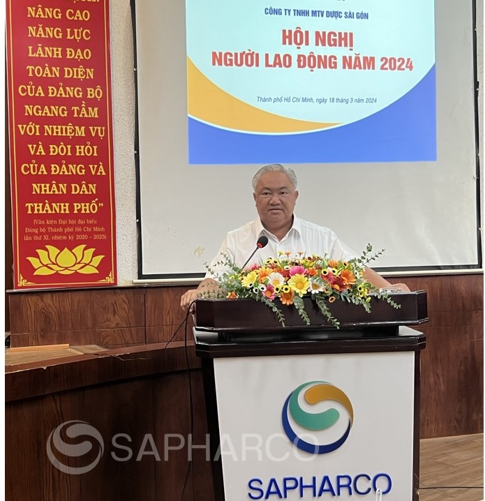SAPHARCO - Quyết tâm thực hiện thắng lợi Nghị quyết Hội nghị Người lao động năm 2024.