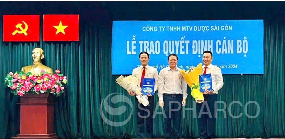 Sapharco công bố quyết định về công tác cán bộ