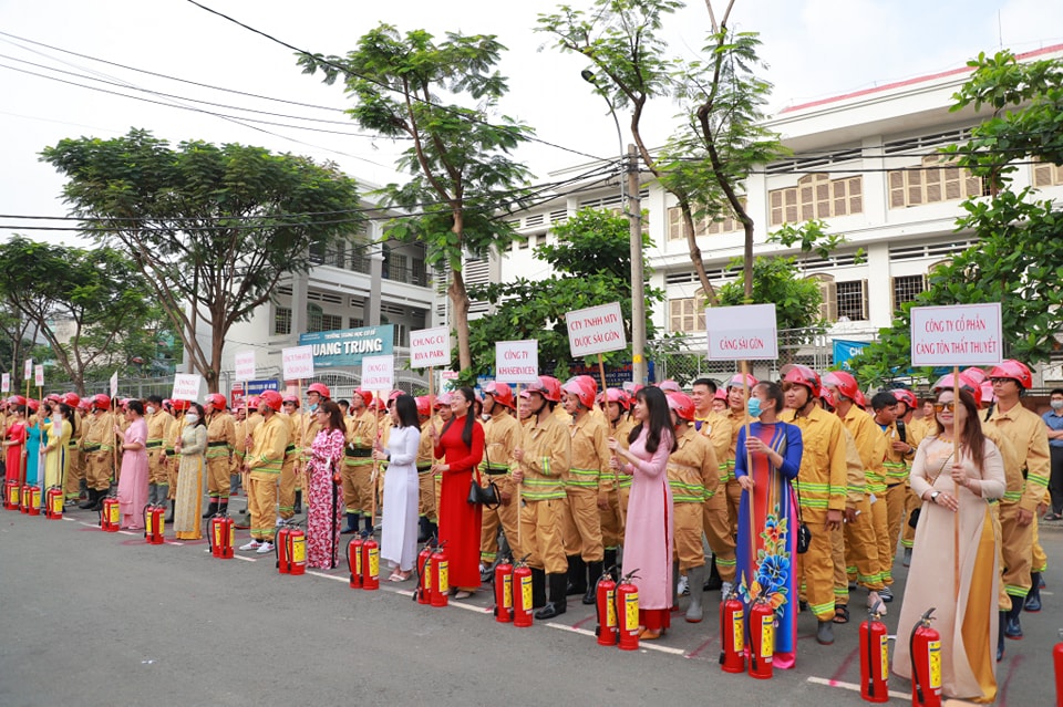 Đội phòng cháy chữa cháy Sapharco đạt giải cao tại Hội thao kỹ thuật chữa cháy và cứu nạn - cứu hộ Quận 4 năm 2022