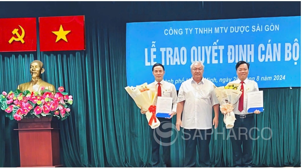 Sapharco công bố quyết định về công tác cán bộ