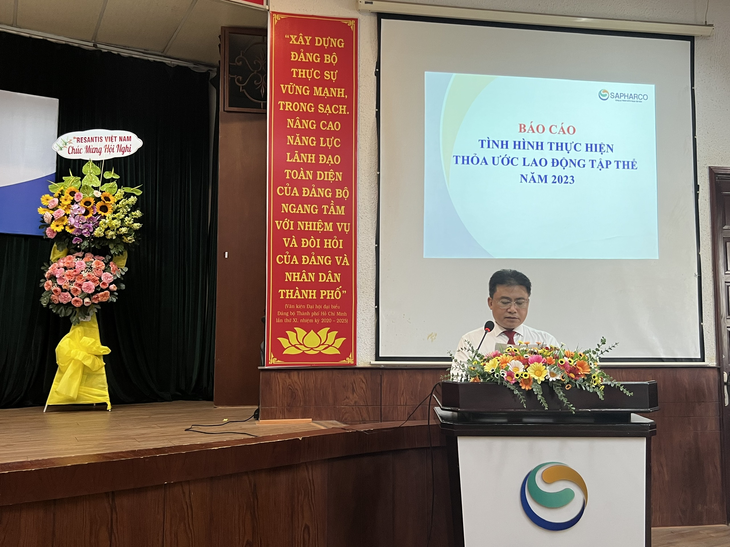 SAPHARCO - Quyết tâm thực hiện thắng lợi Nghị quyết Hội nghị Người lao động năm 2024.