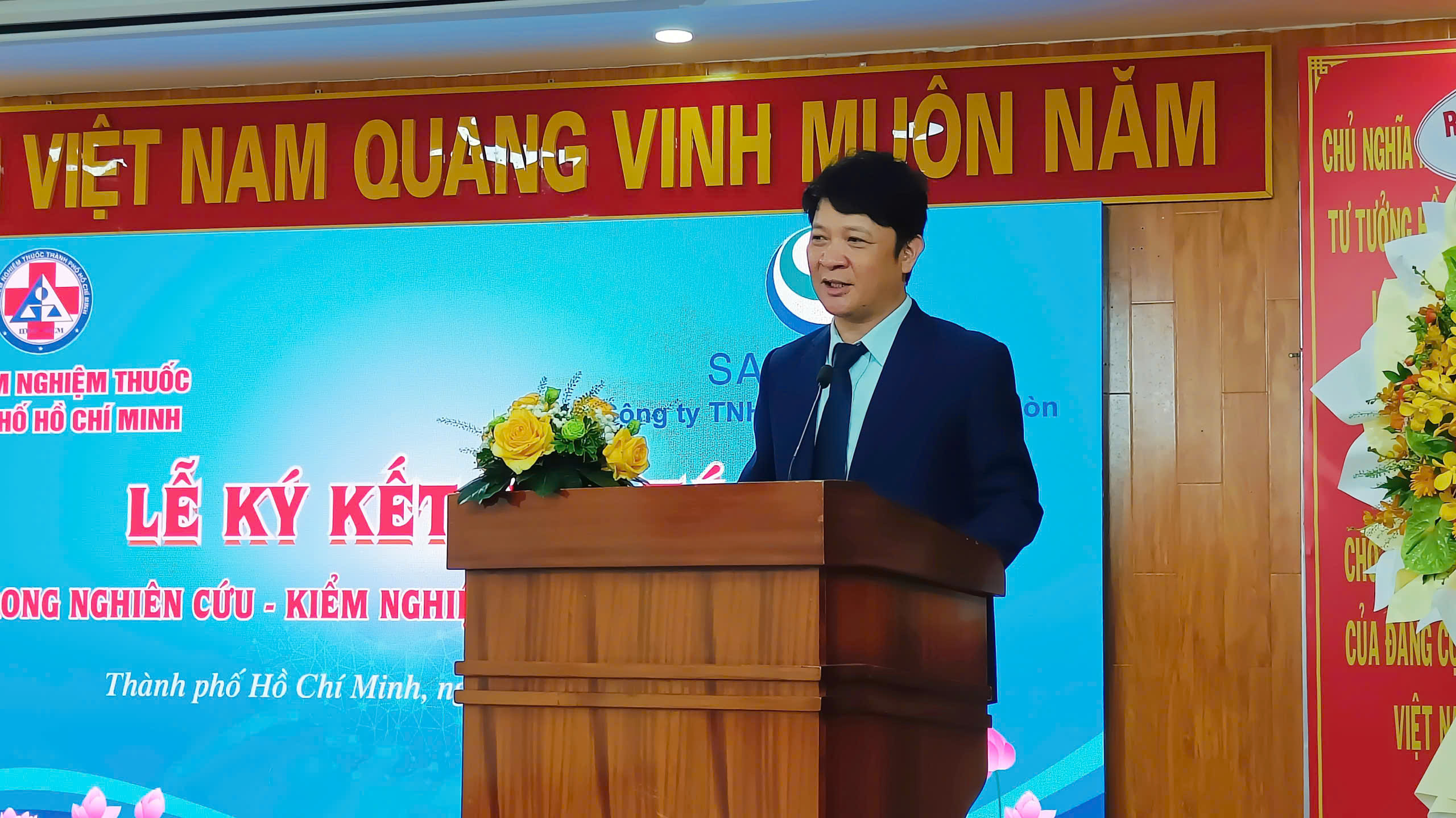 Lễ ký kết biên bản ghi nhớ hợp tác giữa SAPHARCO và Viện Kiểm nghiệm thuốc Thành phố Hồ Chí Minh: Mở ra cơ hội phát triển bền vững