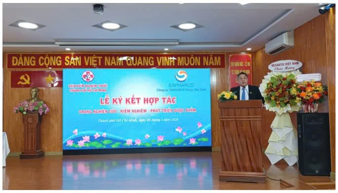 Lễ ký kết biên bản ghi nhớ hợp tác giữa SAPHARCO và Viện Kiểm nghiệm thuốc Thành phố Hồ Chí Minh: Mở ra cơ hội phát triển bền vững