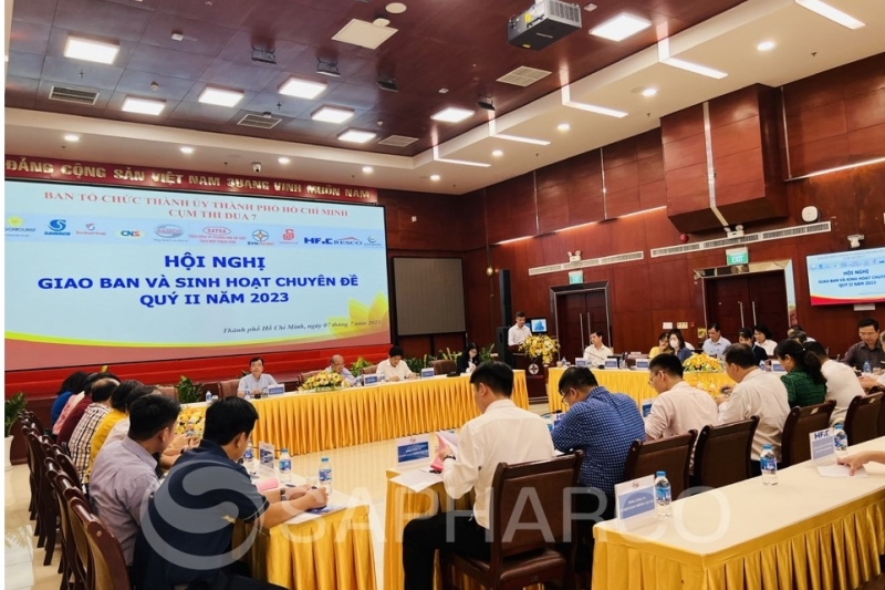 Cụm thi đua 7 - Ban Tổ chức Thành ủy TPHCM tổ chức Hội nghị giao ban chuyên đề Quý II và sơ kết hoạt động 6 tháng đầu năm 2023.
