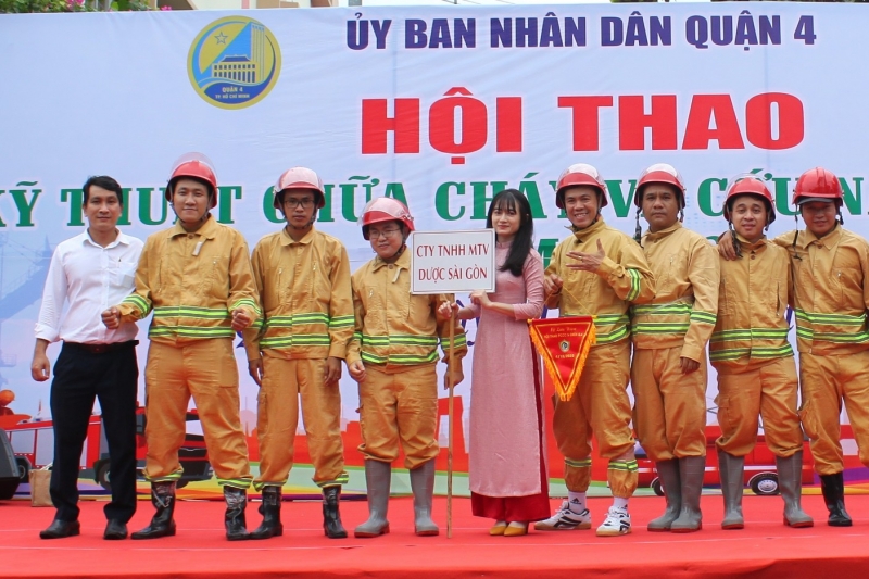 Đội phòng cháy chữa cháy Sapharco đạt giải cao tại Hội thao kỹ thuật chữa cháy và cứu nạn - cứu hộ Quận 4 năm 2022