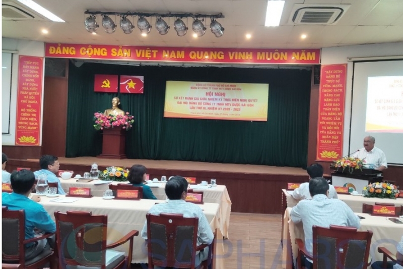 Hội nghị sơ kết, đánh giá giữa nhiệm kỳ thực hiện Nghị quyết Đại hội đại biểu Đảng bộ Công ty TNHH MTV Dược Sài Gòn lần thứ III, nhiệm kỳ 2020 - 2025.