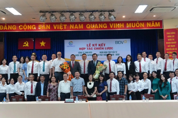 Lễ ký kết hợp tác chiến lược giữa Công ty TNHH MTV Dược Sài Gòn (SAPHARCO) và Ngân hàng TMCP Đầu tư và Phát triển Việt Nam (BIDV)