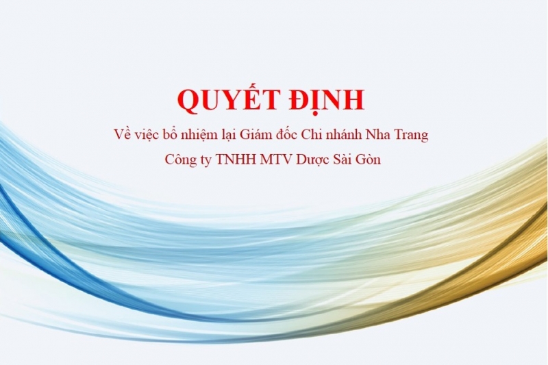 Sapharco công bố quyết định bổ nhiệm lại Giám đốc Chi nhánh Nha Trang