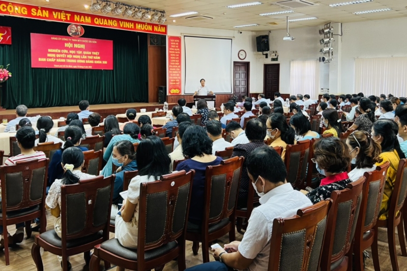 Sapharco - Hội nghị nghiên cứu, học tập, quán triệt Nghị quyết Hội nghị lần thứ năm Ban chấp hành Trung ương Đảng khóa XIII