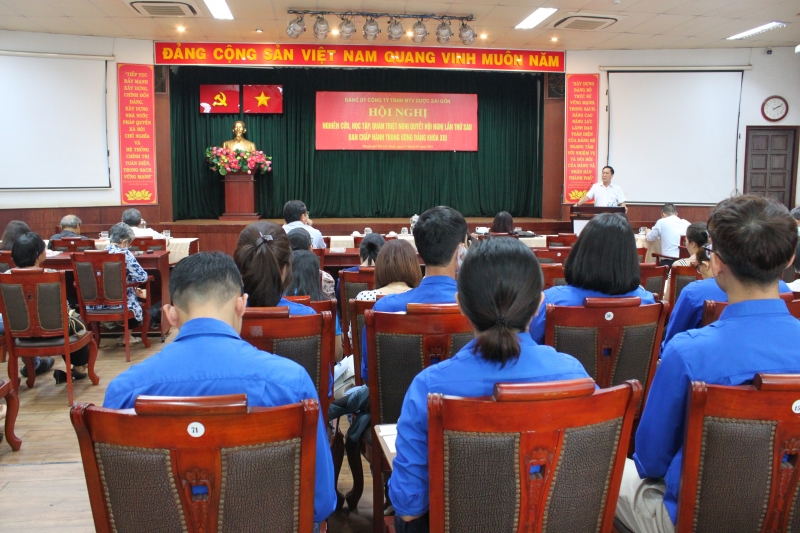 Sapharco - Hội nghị nghiên cứu, học tập, quán triệt Nghị quyết Hội nghị lần thứ sáu Ban chấp hành Trung ương Đảng khóa XIII.
