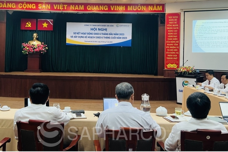 Sapharco – Hội nghị sơ kết sản xuất kinh doanh 6 tháng đầu năm và kế hoạch sản xuất kinh doanh 6 tháng cuối năm 2023
