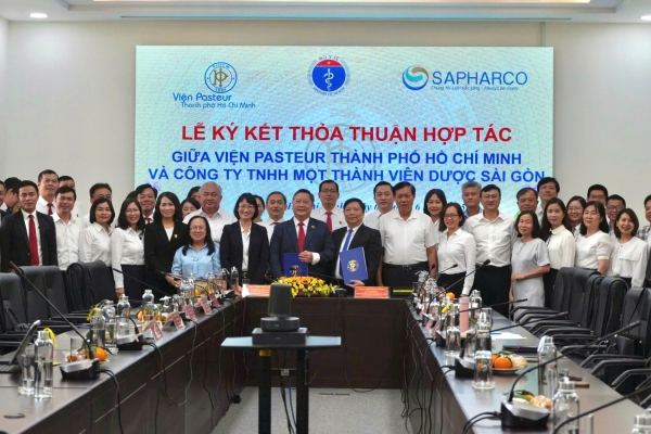 Sapharco Ký kết Bản ghi nhớ hợp tác cùng Viện Pasteur TP. Hồ Chí Minh: Cột mốc quan trọng phục vụ sức khỏe cộng đồng
