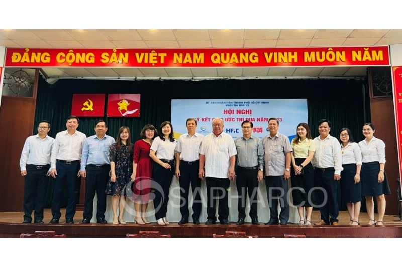Sapharco ký kết Giao ước thi đua khối năm 2023
