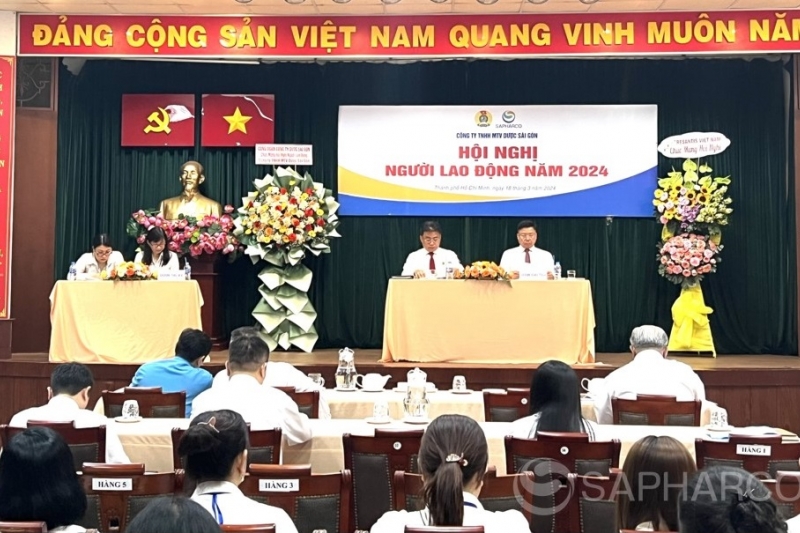 SAPHARCO - Quyết tâm thực hiện thắng lợi Nghị quyết Hội nghị Người lao động năm 2024.