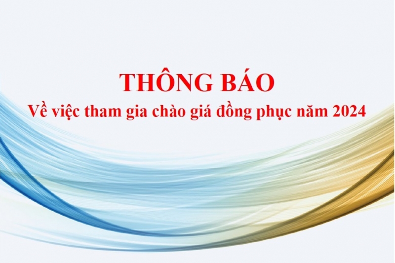 SAPHARCO Thông báo tham gia chào giá đồng phục năm 2024
