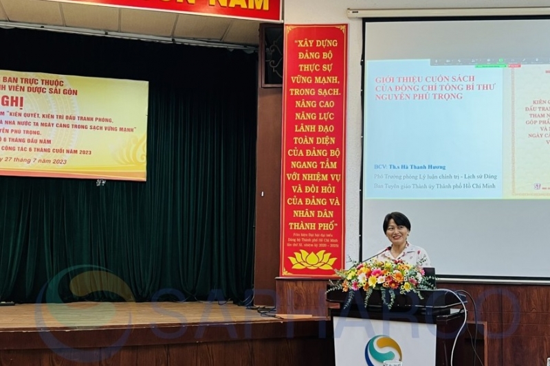 Sapharco tổ chức Hội nghị báo cáo chuyên đề giới thiệu nội dung tác phẩm của Tổng Bí thư Nguyễn Phú Trọng