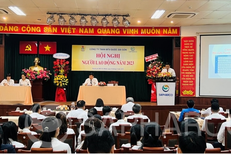 Sapharco tổ chức Hội nghị người lao động năm 2023