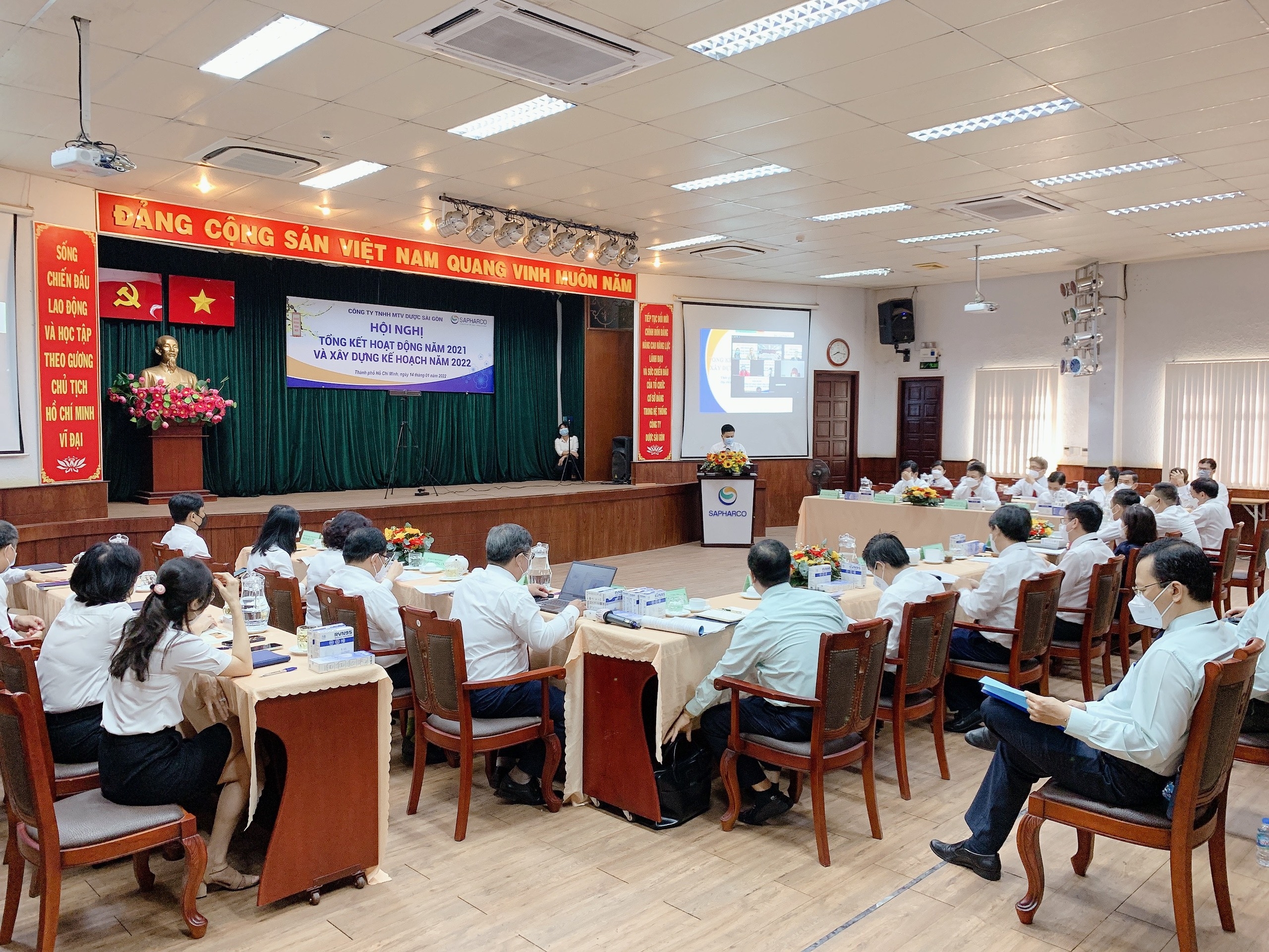 SAPHARCO -  Tổ chức hội nghị Tổng kết hoạt động năm 2021 và xây dựng kế hoạch năm 2022