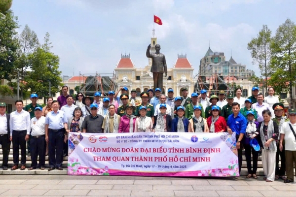 Sapharco và Sở Y tế Thành phố Hồ Chí Minh phối hợp tham gia đón tiếp Đoàn đại biểu tỉnh Bình Định thăm Thành phố Hồ Chí Minh