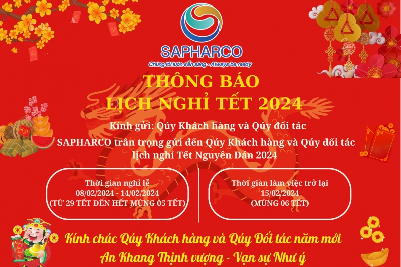 Thông báo lịch nghỉ Tết nguyên đán 2024