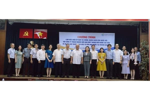 Ủy ban Tài chính, ngân sách Quốc hội khóa XV làm việc với Công ty TNHH MTV Dược Sài Gòn